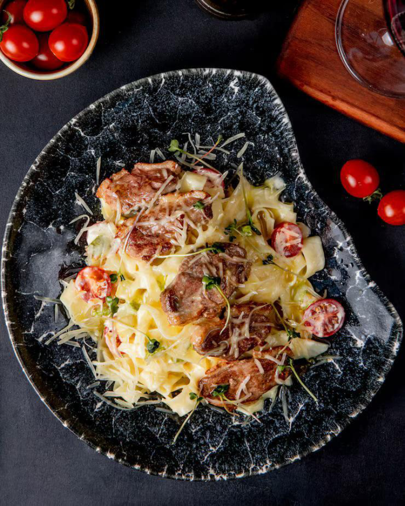 Creamy pasta at Central Lounge